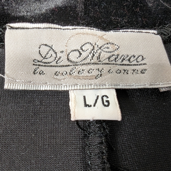 Vintage Black Velvet Dress And Jacket Size L - Picture 7 of 11